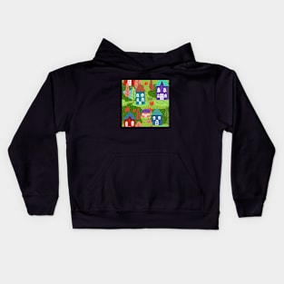 happy neighbors house Kids Hoodie